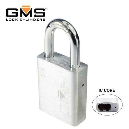 Gms GMS: Small format IC padlock, 1-3/4 wide, 1 shackle, less cylinder GMS-ICP1751